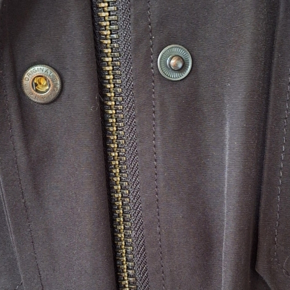 Penfield Kasson Parka Jacket Black Full Zip Mid Length Hooded Womens Size L - Picture 3 of 11